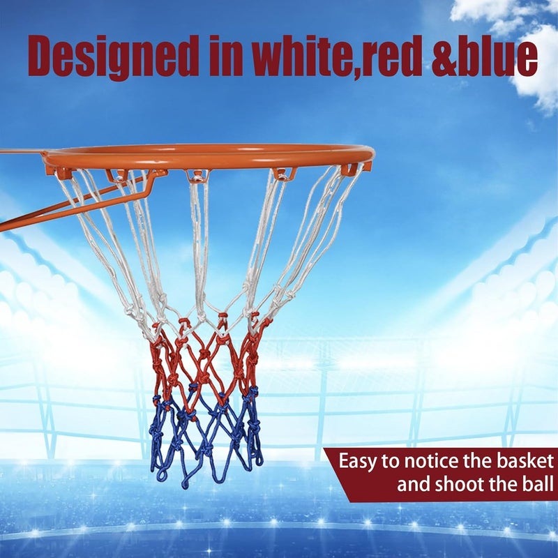 HexinYigjly Basketball Net Replacement, Basketball Hoop Net, Basketball Net Outdoor Heavy Duty, Basketball Replacement Nets for Indoor Outdoor, All Weather Anti Whip, 12 Loops Standard Size - Image 4
